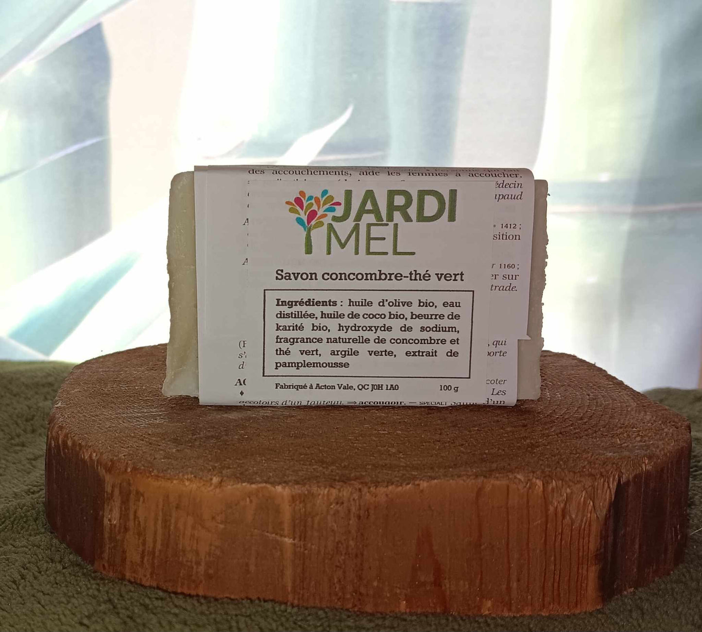 Savon concombre - thé vert - Jardi Mel