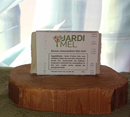 Savon concombre - thé vert - Jardi Mel