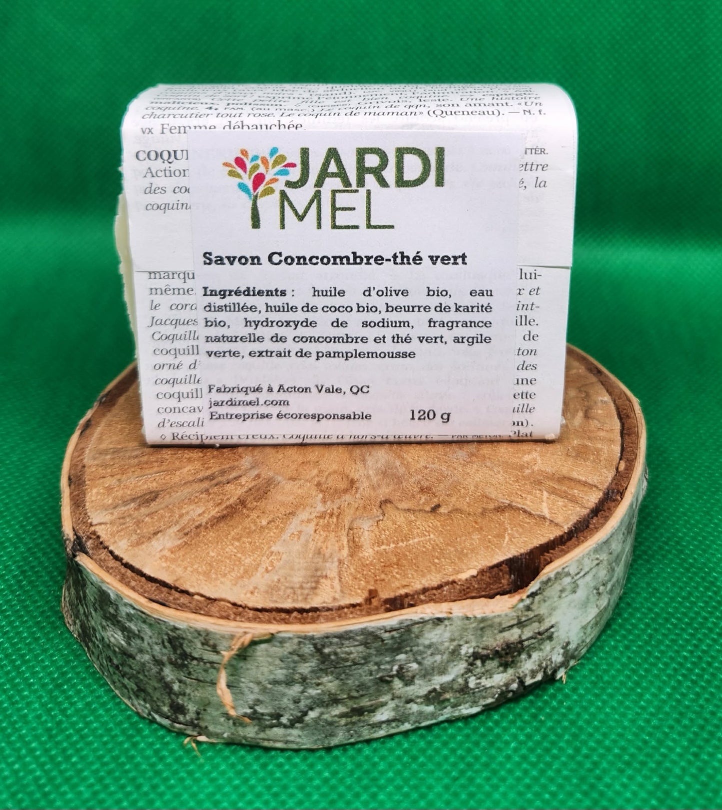 Savon concombre - thé vert - Jardi Mel